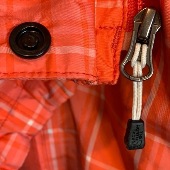The North Face Resolve Plaid Hyvent Rain Jacket Orange, Size: Small - Picture 15 of 17